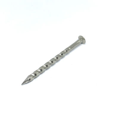 2.8X65MM الملتوية شانك البيضاوي رئيس الفولاذ المقاوم للصدأ المسامير للتزيين